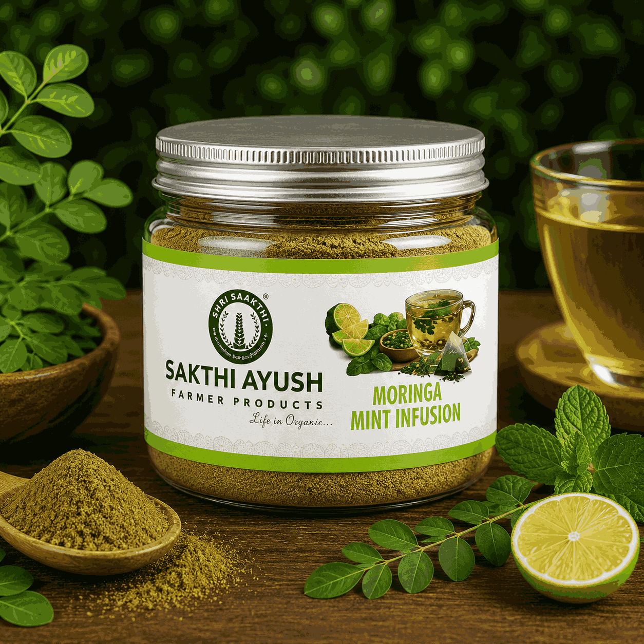 Moringa mint infusion(முருங்கை-புதினா பானம்)