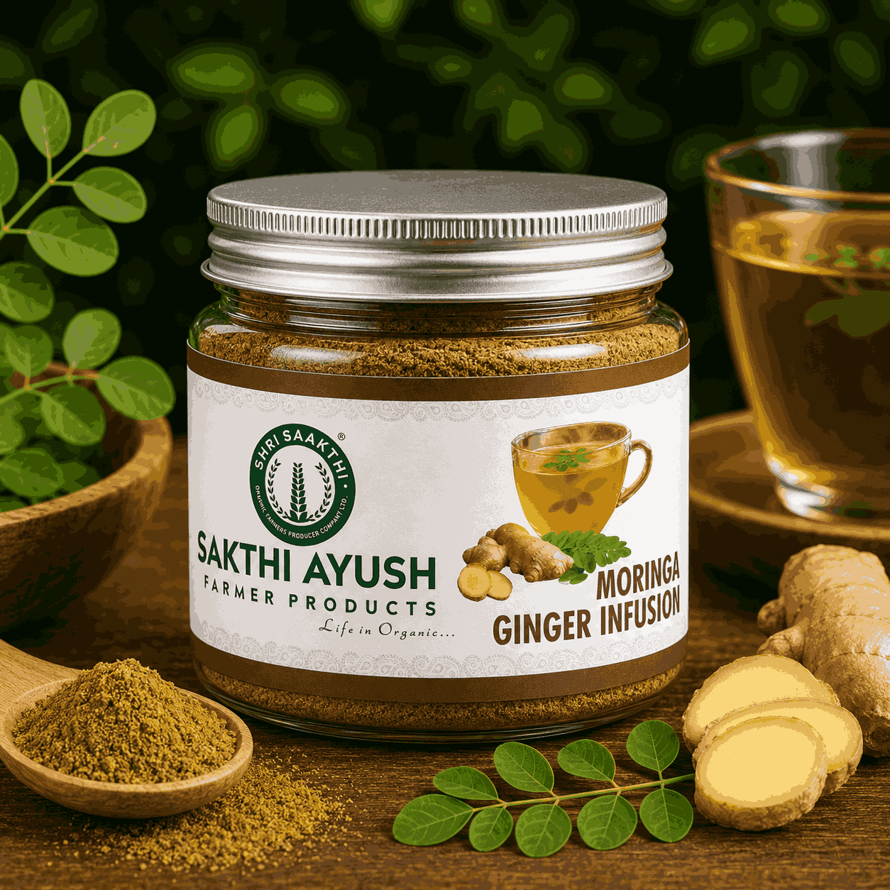 Moringa   ginger  infusion(முருங்கை - இஞ்சி பானம்)