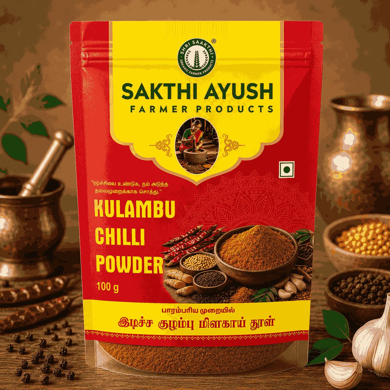 Kulambumilagaithul(குழம்பு மிளகாய் தூள்)